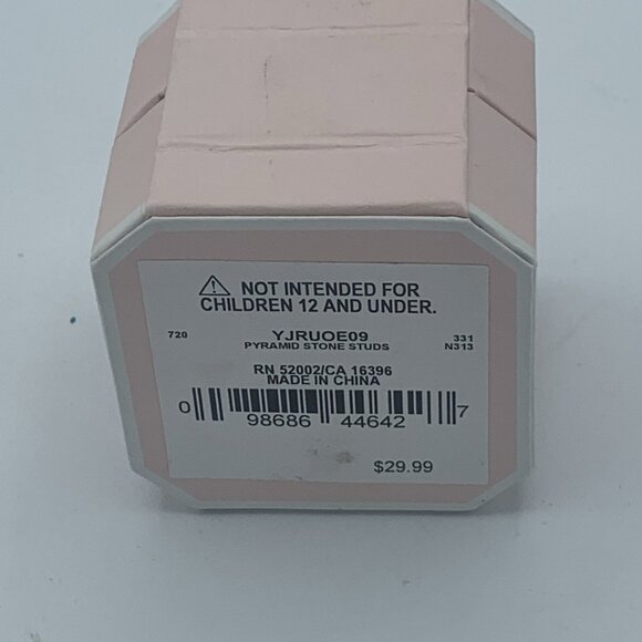 Juicy Courture Pyramid Stone Studs Earrings - Picture 15 of 15